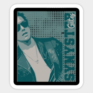 Synyster gates green poster vintage Sticker